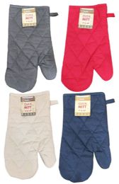 72 Bulk Assorted Solid Oven Mitts
