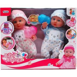 6 Bulk 2pc 10"  Baby Doll W/  & Accss In Window Box
