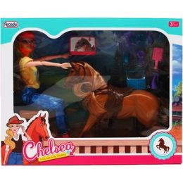 12 Bulk 11.5" Daisy Doll W/ 10" Horse & Accss In Window Box