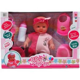 12 Bulk Baby Doll W/ In Window Box, 2 Assrt Clrs