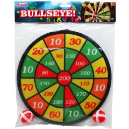 48 Bulk Dart Board W/ 4pc Touch Closure Dart/ball In Pp Bag W/header