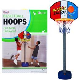 6 Bulk 60"h Plastic Basketball Play Set W/21" Backboard In Color bo