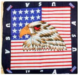 24 Bulk Wholesale Eagle Usa Flag Bandana