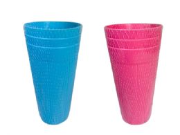 48 Bulk 3 Piece Tumblers In Pink And Blue