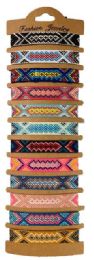 24 Bulk Wholesale Crochet Bracelet Assorted Design