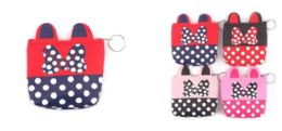 24 Bulk Wholesale Polka Dot Coin Purse