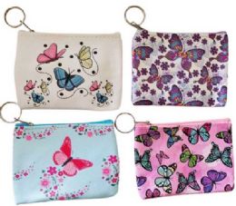 24 Bulk Wholesale Butterfly Coin Purse