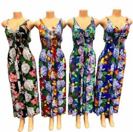 24 Bulk Wholesale Flower Long Summer Lady Dress