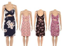 24 Bulk Wholesale Flower Print Lady Summer Dress
