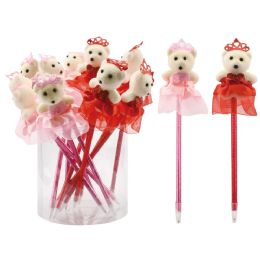 24 Bulk Valentine's Day Pen With Bear