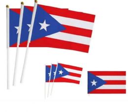 24 Bulk Wholesale Puerto Rico Small Flag