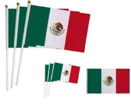 24 Bulk Wholesale Mexico Small Flag