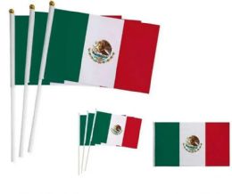 24 Bulk Mexico Small Polyester Flag