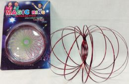24 Bulk Wholesale Red Flow Ring Magic Ring Kinetic Spring Toy