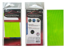 144 Bulk 16-Piece 2 Sheets Bicycle Reflective Rim Stickers