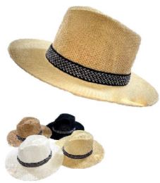 24 Bulk Summer Mesh Black & White Hat Band Cowboy/fedora Hat