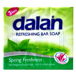 24 Bulk Dalan Bar Soap 3 Pack 3.17oz Spring Fresh Soap