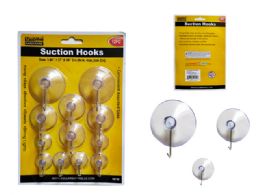 96 Bulk 12-Piece Suction Cup Hooks