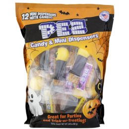 6 Bulk Pez Halloween Party Bag 12 Mini Dispensers W/candy In Pdq
