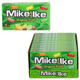 12 Bulk Mike And Ike Original Fruits 4.25 Oz Theater Box In Pdq