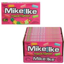 12 Bulk Mike And Ike Tropical Typhoon 4.25 Oz Theater Box In Pdq