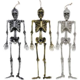 18 Bulk Skeleton Hanging Decor 24in Antique Gold/silver/natural Plastic