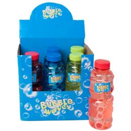 24 Bulk Bubbles 16 Oz 3asst Bottle Color In 6pc Counter Display/color Lbl