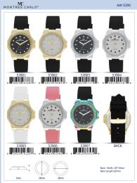12 Bulk Ladies Watch - 53906 assorted colors
