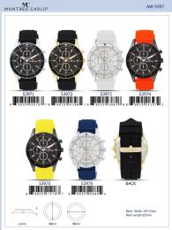 12 Bulk Men's Watch - 53972 assorted colors
