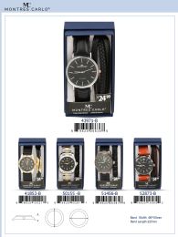 12 Bulk Men's Watch - 44091-JB assorted colors