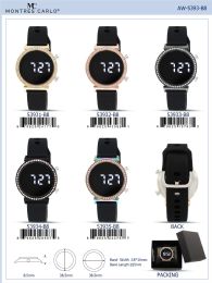 12 Bulk Digital Watch - 53934-B8 assorted colors