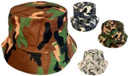 24 Bulk Wholesale Camo Bucket Hat
