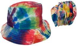 24 Bulk Wholesale Tie Dye Bucket Hat