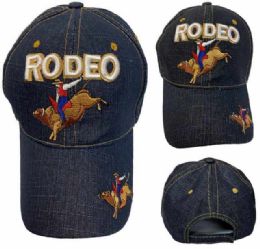 24 Bulk Wholesale Rodeo Bull Riding Baseball Cap/hat