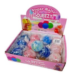 24 Bulk 2.5" Squeezy Sugar Ball (tie Dye)