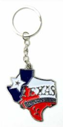 24 Bulk Wholesale Texas Flag Keychain
