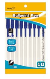 36 Bulk 10 Count Ballpoint Pen Blue