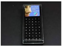 40 Bulk Nose Jewelry (clear)