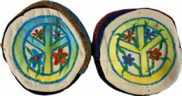 5 Bulk Wholesale Nepal Handmade Peace Sign Coin Purse