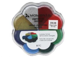 48 Bulk Momenta 8 Piece Holiday Theme Tones Removable Wedges Ink Pad