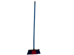 24 Bulk Broom With Colored Bristles And Handle