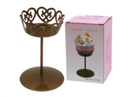 72 Bulk Charmed Fashion Mini Gold Cupcake Stand