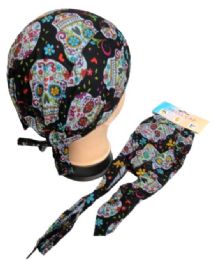 24 Bulk Skull CaP-Sugar Skull Black
