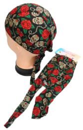 24 Bulk Wholesale Skull CaP-Sugar Skull & Roses