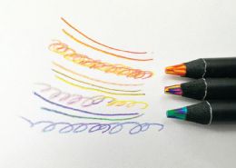 50 Bulk Artist Rainbow Writer Pencils