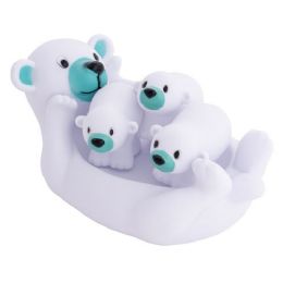 12 Bulk Polar Bear Family Bath Play Set - 4 Piece Set