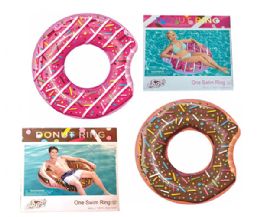 12 Bulk Bestway H2ogo Donut Ring In Color Box