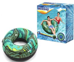 6 Bulk Bestway H2ogo River Snake Swim Ring In Color Box