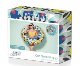 12 Bulk Bestway H2ogo Flirty Fiesta Swim Ring In Color Box