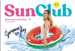 12 Bulk Sunclub 45" Watermelon Swim Tube In Color Box
